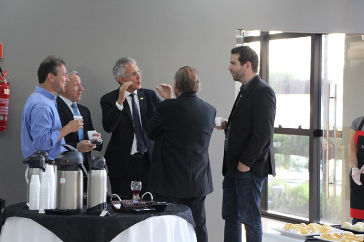 Convidados da FAE para a inauguração do Centro de Excelência em Operações.