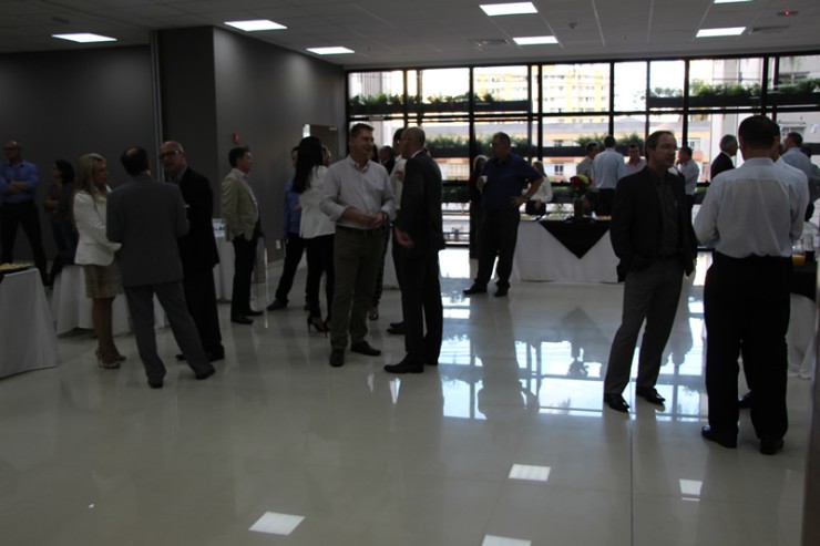 Convidados da FAE para a inauguração do Centro de Excelência em Operações.