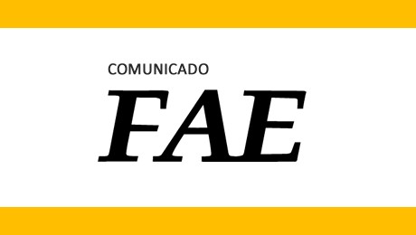 FAE informa que no dia 20 de novembro, quarta-feira, terá expediente normal.