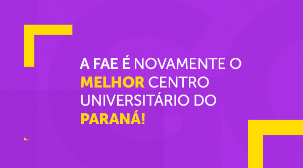 O Índice Geral de Cursos (IGC), divulgado pelo Ministério da Educação (MEC), reconhece novamente a FAE Centro Universitário como a melhor do estado