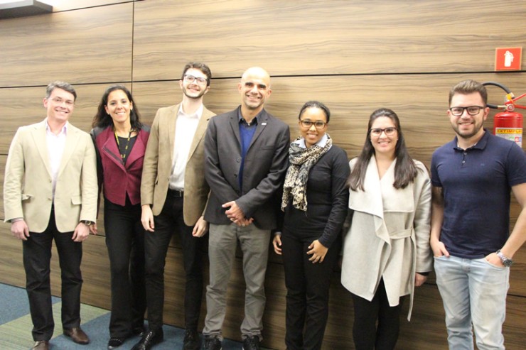 Equipe responsável por apresentar o projeto da empresa Spedini