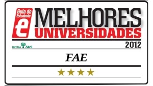 Oito cursos da FAE foram classificados pelo Guia 