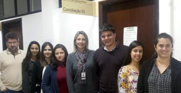 Alunos de Direito da FAE participam de atendimentos em evento da Vara de Família de SJP.