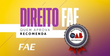 O curso de Direito da FAE recebeu o selo de qualidade da OAB. Leia a matéria na íntegra e saiba mais sobre nosso reconhecimento nesta notícia