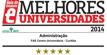 Curso da FAE recebe nota máxima do Guia do Estudante Abril.